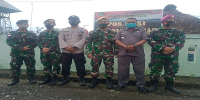 Prajurit Yonmarhanlan VII beserta Gugus Tugas Penanggulangan Covid 19 Kecamatan Amfoang Timur Gelar Sosialisasi 