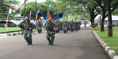 Batalyon Ranratfib 1 Marinir Laksanakan Uji Nilai Perorangan Dasar Cross Country