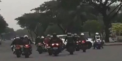 Dikawal Polisi, Rombongan Moge Bebas Masuk Bogor Tanpa Pemeriksaan Ganjil Genap