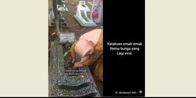 Demam Tanaman Hias, Ibu Ini Nekat Petik Tanaman dari Kuburan