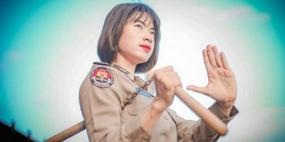 Briptu Marselina Oktavianti, Polwan Cantik Juara Pencak Silat 