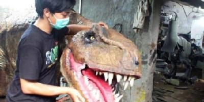 Animatronik Dinosaurus karya Pemuda Bantul