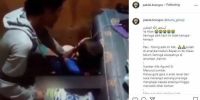 Viral, Hanya Gara-gara Rewel Ayah Tiri Tega Pukul Balita Tanpa Ampun 