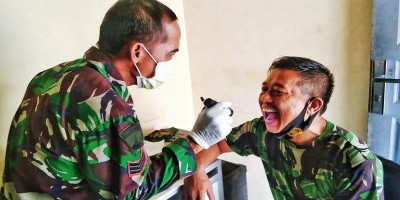 Pemantauan Kesehatan, Prajurit Yonkomlek 2 Mar Pasmar 2 Melaksanakan Urikes Berkala.
