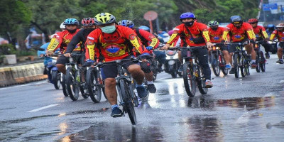 Bersepeda Jadi Menu Olahraga Pagi Pejabat Utama Pasmar 1