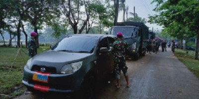 Banjir Hampir Tenggelamkan 9 Desa di Pebayuran, Korps Marinir TNI AL tetap Siaga