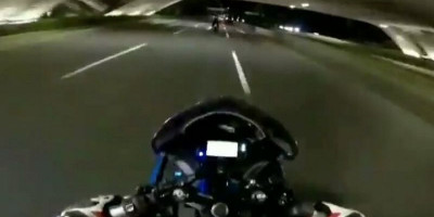 Kebut-kebutan di Jalan Sudirman, Pengendara Ini Akhirnya Kena Apes