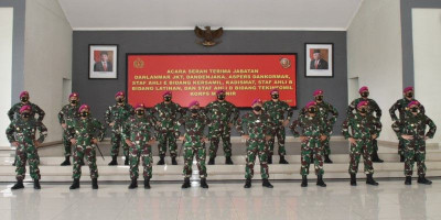 Dankormar Pimpin Sertijab Beberapa Jabatan Penting di  Korps Marinir