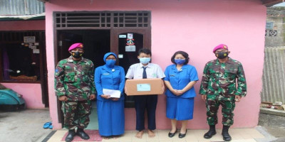 Danyonif 6 Marinir Berikan Beasiswa Secara Langsung kepada Putra dan Putri Prajurit Berprestasi