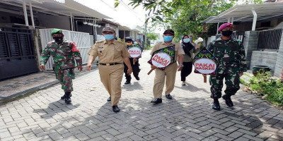 Satgas PPKM Mikro Menart 2 Marinir Pasmar 2 Laksanakan Pengamanan Protokol Kesehatan