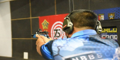 Dankormar Ikuti Kejuaraan Menembak Danpuspomal 2021