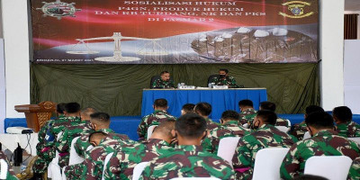 Prajurit Pasmar 2 Mengikuti Sosialisasi Hukum dari Diskumal