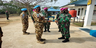 Danyonmarhanlan XII Sambut Prajuritnya Usai Satgas Lebanon