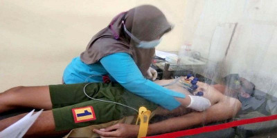 Deteksi Dini Kondisi Kesehatan, Prajurit Yonif 1 Brigif 2 Mar Pasmar 2 Laksanakan Urikkes