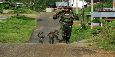 Perkuat Mental Dan Fisik, Yontaifib 3 Marinir Pasmar 3 Gelar Latihan Cross Country