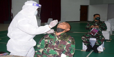 Jelang Rako Dan AKS Kormar Tahun 2021, Seluruh Peserta Laksanakan Swab Antigen Covid-19
