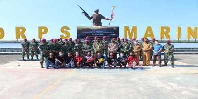 Wali Kota Medan Hadiri Penutupan Pembinaan Remaja Belawan di Mako Yonmarhanlan I 