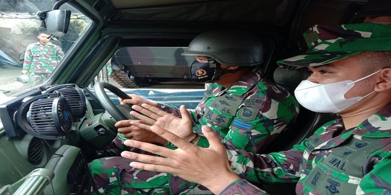 Latihan Mengemudi Rantis Prajurit Batalyon Kapa 1 Marinir 