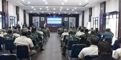 Prajurit Yonmarhanlan I Belawan Terima Sosialisasi PP Nomor 54 Tahun 2020 dari Tim PT. Asabri Medan