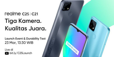 Realme Panaskan Segmen Entry Level dengan Tipe C25 dan C21