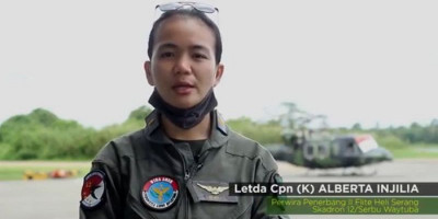 Letda Cpn (K) Alberta Injilia, Anak Manja yang Jadi Penerbang Tangguh TNI AD