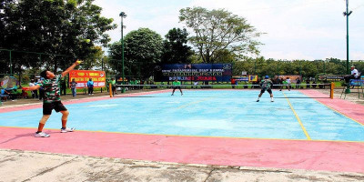 Resimen Kavaleri 2 Marinir Juara Pertama Tenis Lapangan