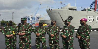 Dankormar Dampingi Kasal Pantau Serbuan Vaksinasi Covid 19