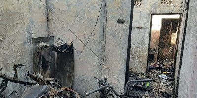 Suami Istri Korban Kebakaran Hebat Tewas dalam Kondisi Berpelukan 