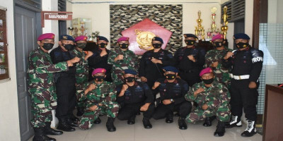 Danyonmarhanlan II Terima Kunjungan Danden Gegana Brimob Polda Sumbar 
