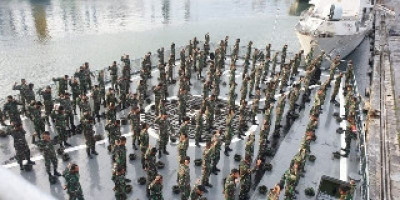 Ratusan Prajurit Marinir Tetap Bina Fisik Jelang Operasi Amfibi