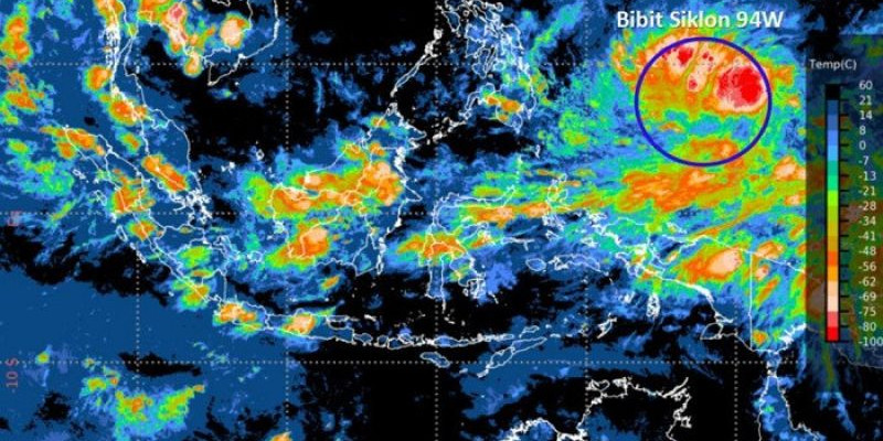 BMKG Deteksi Bibit Siklon Tropis 94W, Ini Dampaknya Bagi Indonesia