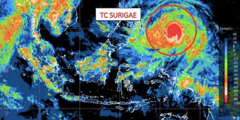 Siklon Tropis Surigae Terus Meningkat, 9 Provinsi Bakal Terdampak