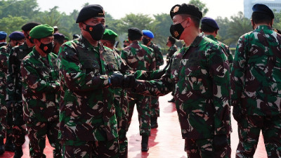 Aspotwil Kas Kogabwilhan II Resmi Menyandang Pangkat Pati Bintang 1