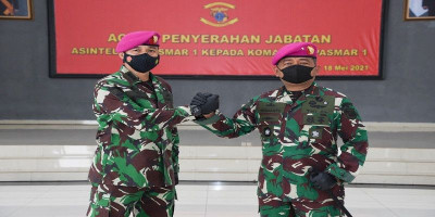 Penyerahan Jabatan Asintel Danpasmar 1