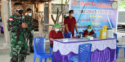 Dukung Kebijakan Pemerintah, Lanud SPR Gelar Serbuan Vaksin Covid-19