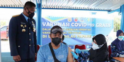 Sukseskan PON XX, Lanud SPR Laksanakan Serbuan Vaksin ke Venue 