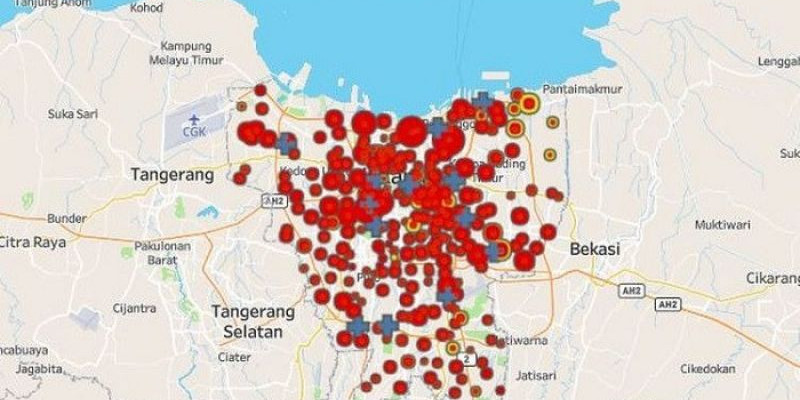 Seluruh Wilayah di Jakarta Zona Merah, Lima Kelurahan Ini Paling Banyak Pasien Covid-19