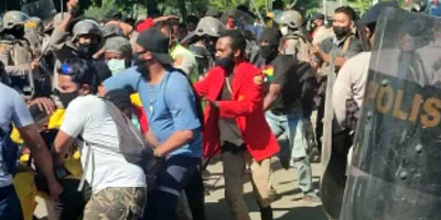 Demo Tolak Otsus Jilid 2, Mahasiswa Uncen Ditangkap Aparat Keamanan