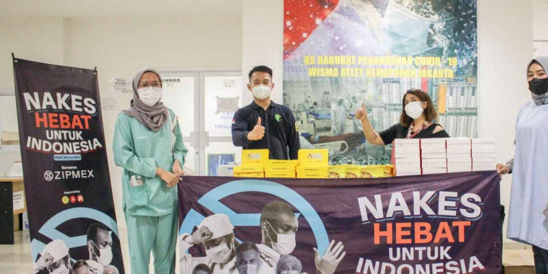 Zipmex Indonesia Bagikan 3.000 Makanan Siap Santap di RSD Covid - 19
