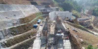 Progres Fisik Bendungan Kering (Dry dam) Sudah di Atas 75 Persen