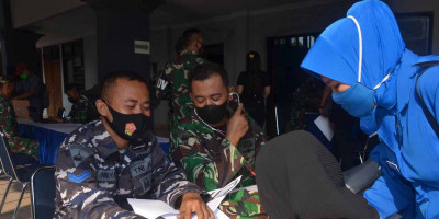 Sudah 4 Hari, Korps Marinir TNI AL Gelar Vaksinasi Ke 2, Animo Masyarakat Cukup Tinggi