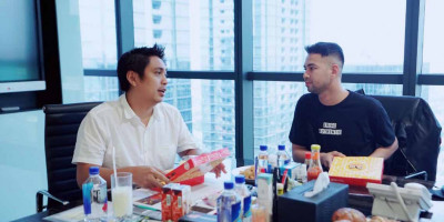Raffi Ahmad Temui Ketum HIPMI Mardani H Maming