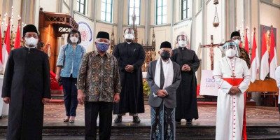 Wakil Presiden dan Menteri PUPR Tinjau Terowongan Silaturahmi Masjid Istiqlal dan Gereja Katedral Jakarta