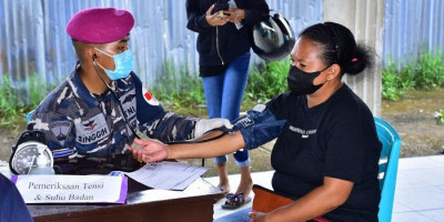 Tiada Henti, Korps Marinir TNI AL Terus Berupaya Perangi Covid-19