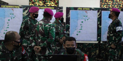  Komandan Pasmar 3 Buka Geladi Posko Latihan Satuan Lanjutan II Aspek Darat Triwulan III Tahun 2021