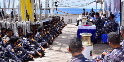 Komandan Pasmar 3 Beri Pembekalan Taruna AAL Angkatan LXVIII di Raja Ampat