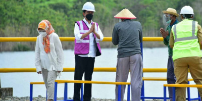 Presiden Jokowi Resmikan Bendungan Paselloreng dan Bendung Gilireng Kabupaten Wajo