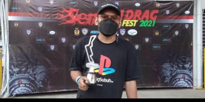 Reza Rizky Arjai Tampil di Bodisa Drag Race 201 Meter