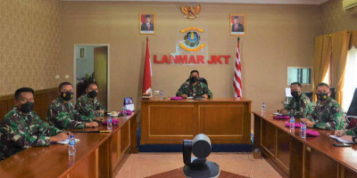 Danlanmar Jakarta Ikuti Briefing Melalui Vicon