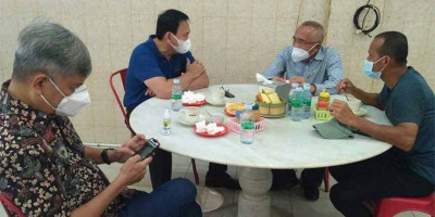 Ngopi Bareng Ahok, Andi Rachman Lobi Kuota Vaksin yang Lebih Besar untuk Riau